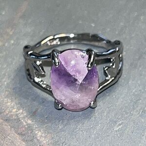 925 Sterling Silver Amethyst Ring